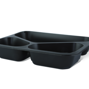 PROFI LINE POSUDA PP ZA HRANU PP-MB3-50, PRAVOKUTNA, CRNA, 560+340+250ML, 300/1