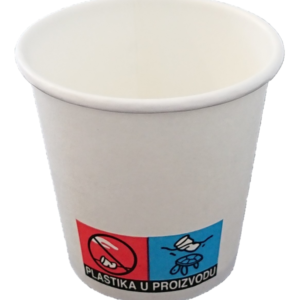 PROFI LINE PAPIRNATE ČAŠE 0,02/0,04L S BAŽDAROM (60CC), BIJELE, 50/1