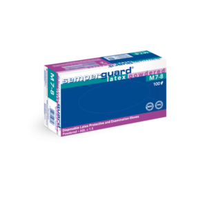 RUKAVICE  LATEX S PUDEROM SEMPERGUARD 100/1